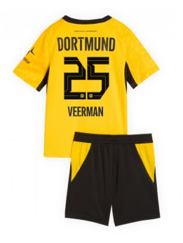 Otroški Nogometna dresi replika Borussia Dortmund Joey Veerman #25 Domači 2026-27 Kratek rokav (+ hlače)